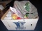X-Mas Lot - Acrylic Jars w/ Toppers in Boxes, Baubles, Decorative Balls, Faux Flowers