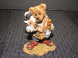 Boyds Bears & Friends The Bearstone Collection Nativity Series #3 Bruce As The Shepherd