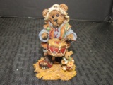 Boyds Bears & Friends The Bearstone Collection Nativity Series #4 Matthew As The Drummer