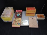 Vintage Childs Lot - 1940 Spare-Time Corp Spare Time Game, Creative Papers Playing Cards