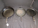 Basic Essentials Cast Iron Pan, Round Skillet Lodge 10sk Pan