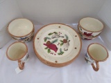 Sonoma Knollwood For Home Ceramic Birds in Branches Motif Lot