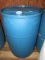 GRAIN Barrel -Large Blue Plastic 50 Gal Barrel