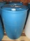 GRAIN Barrel -Large Blue Plastic 50 Gal Barrel