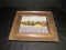 Tuscany Home Scene Picture Print in Antiqued Wood Patina Frame/Matt