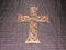 Cast Iron Scroll Design Wall Cross Décor