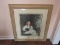 Vintage Picture Print Young Victorian Girl w/ Dog