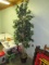 Wooden Planter w/ Faux Tall Wood Lighted Ficus Tree