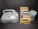 Sony CFD-S01 Radio AM/FM/CD Player w/ Misc. CD's Viola, Cele Winans, Etc.