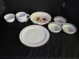 Misc. Ceramics Lot - Soup Mug, Quiche Dish, Stoneware Bowls, 12