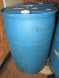 GRAIN Barrel-Large Blue Plastic 50 Gal Barrel
