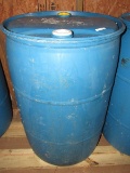 GRAIN Barrel -Large Blue Plastic 50 Gal Barrel