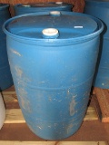 GRAIN Barrel -Large Blue Plastic 50 Gal Barrel