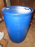 GRAIN Barrel -Large Blue Plastic 50 Gal Barrel