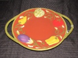 MWW Market Ceramic Pepper/Vegetable Platter w/ Handles