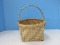 Hand Woven Split Oak Egg Basket w/ Center Handle