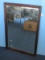 Vintage Mahogany Framed Beveled Wall Mount Mirror