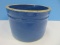 Pottery Butter Crock Lapis Blue Glaze Finish
