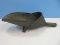 Early Galvanize Tin Scoop w/ Learning Stand