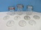 Collection Glass Canning Jars w/ Glass Lids & Wire Bail Lock Ball Ideal
