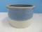 Pottery Crock Two Tone Blue/Beige