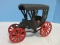 Cast Iron Buggy Carriage Toy w/ Red Spoke Wheels