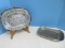 2 Bread Trays Inscribed/Relief Design Wilton Armetale 