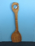 Primitive Wooden Hand Carved Shovel