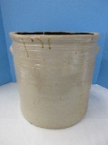 Early F.H. Cowden #6 Gallon Pottery Stoneware Crock w/ Lug Handles Harrisburg P.A.