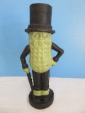 Cast Iron Mr. Peanut Planters Figural 11 1/4