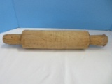 Primitive Hand Carved Wooden Rolling Pin