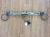 Antique Primitive Double Tree Yoke Wood & Iron