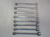 8 Snap-On Tools 12 Point SAE Flank Drive Combination Standard Wrenches