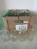 Group - 3 Regular Quart, 6 Wide Mouth Pint, 14 Various Glass Canning Jars