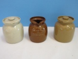 Collection 3 Pottery Milk 4 1/8