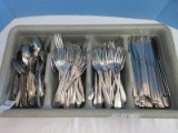 Substantial ABC Stainless 18CR Flatware in 4 Part Tray