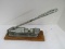 Vintage Reeds Rocket Wood/Metal NUTCRACKER on Wood Base