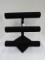 Black Fabric 3 Pillar Bracelet/Bangle Stand