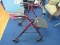 Mediline Red Metal Folding Walker