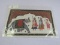 Hand Painted Indian Woven w/ Elephant Painted on Fabric