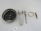 Silverplate Lot - Tongs, Bracelet, Pierced Bowl, Penknife