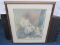 Woman Making Woven Baskets Vintage Litho Print Limited 39/500 Edition