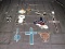 11 Colored/Slag Glass Wall Hanging Patio Décor Cross, Fish, Panda, Birds, Etc.