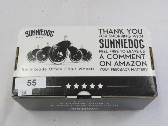 Sunniedog Rollerblade Office Chair Wheels in Box