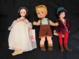 3 Vintage Madame Alexander Dolls The Sound of Music Friedrich 1107, Juliet 1370, Romeo 1360