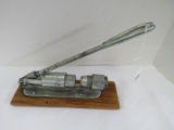 Vintage Reeds Rocket Wood/Metal NUTCRACKER on Wood Base