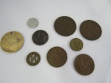 Vintage Coin Lot - 1947 10 Centavos Brazil, 1944 1 Centro, 1939/1938 One Penny Britain