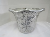 Metal Wire Cooler w/ Forest Animals in Grape/Vine Design Wave Trim