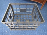 Black Plastic Vintage Carry Crate