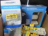 Lot - Home Network Kit, Sirius XM Outdoor Home Antenna, Lights, Wires, Etc.